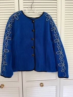 Bob Mackie Fleece jacket
